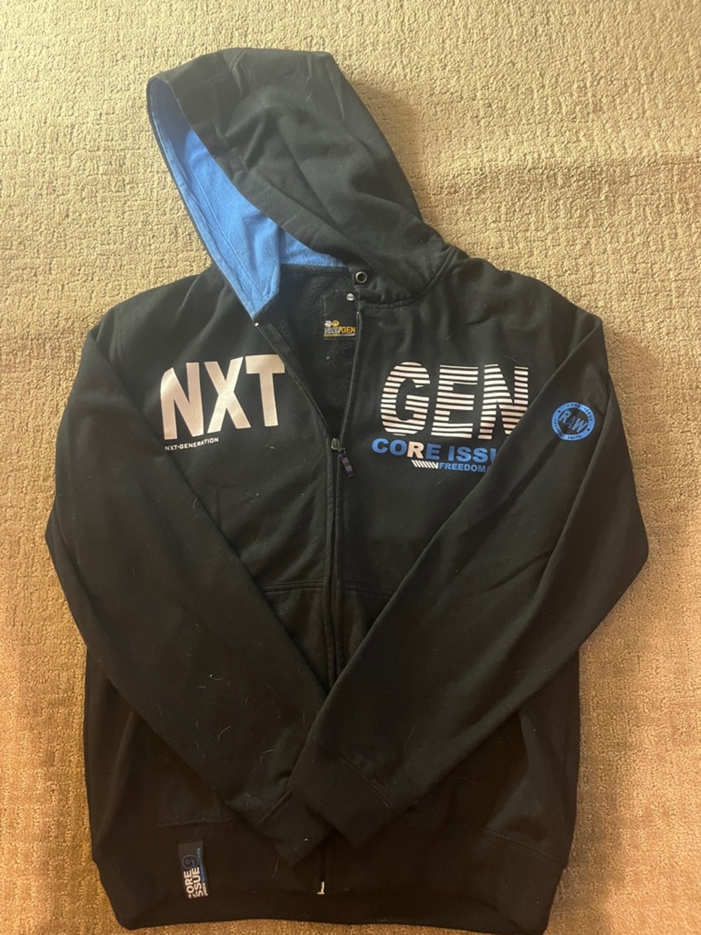 Black & Blue NXT GEN Zip-Up Hoodie Jacket